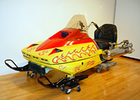 Rocket Powered Snowmobile