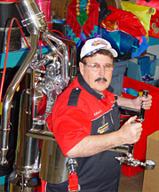 Ky wearing his Rocket Belt