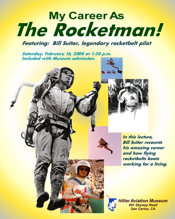 Bill Suitor, legendary rocketbelt pilot